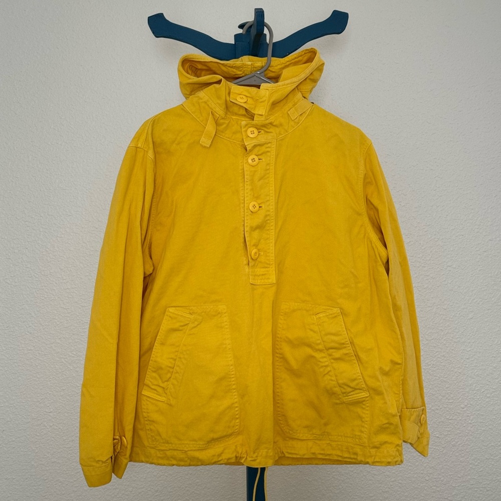 Vintage yellow J.Crew denim anorak pullover